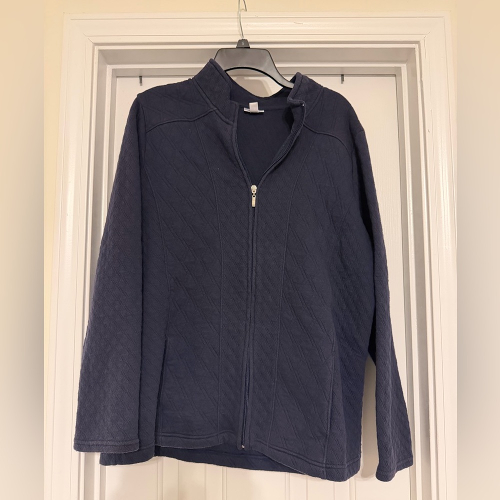 Croft & Barrow Navy Quilted Jacket